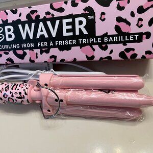 NIB Beachwaver 3B Waver in Pink Cheetah Print 5.5 Barrel